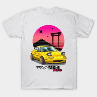 Yellow MX5 Miata JDM Legend T-Shirt